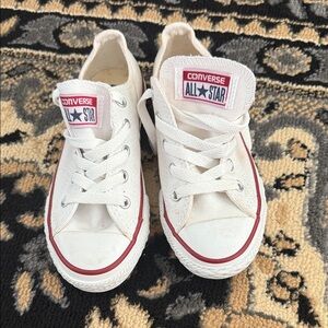 Converse All Star Kids White and Red Sneakers